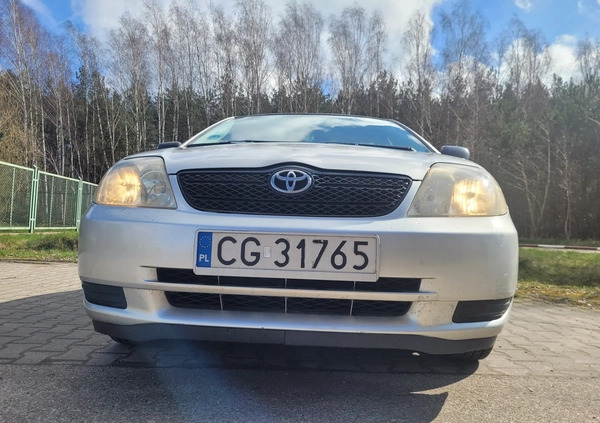 Toyota Corolla cena 5900 przebieg: 318650, rok produkcji 2002 z Grudziądz małe 67